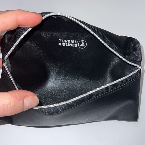 Chopard Black Satin Zip Pouch Clutch Makeup Bag - Picture 5 of 5